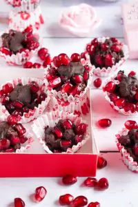 Dark Chocolate Walnut Pomegranate Clusters