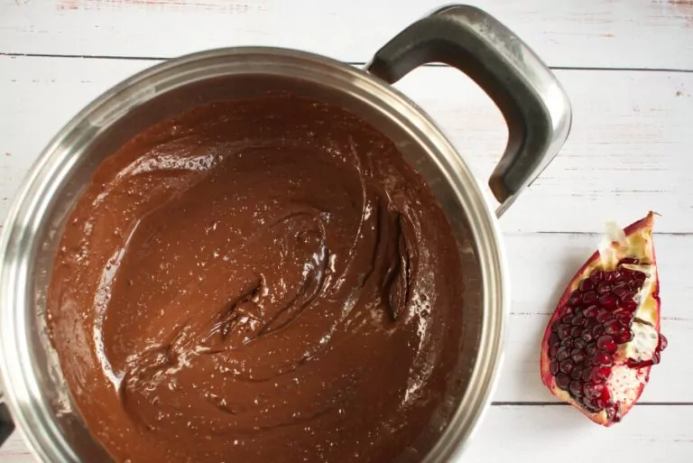 Step 1 - Dark Chocolate Walnut Pomegranate Clusters
