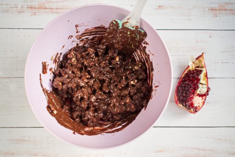 Step 2 - Dark Chocolate Walnut Pomegranate Clusters