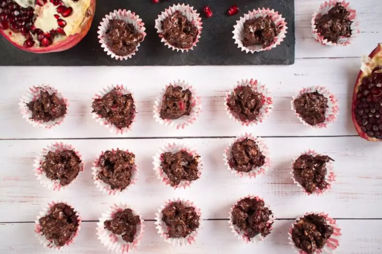 Step 3 - Dark Chocolate Walnut Pomegranate Clusters