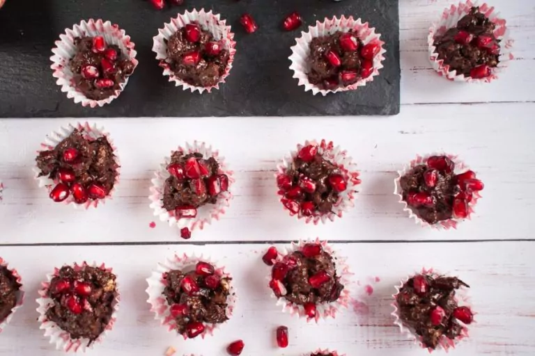 Step 3 - Dark Chocolate Walnut Pomegranate Clusters