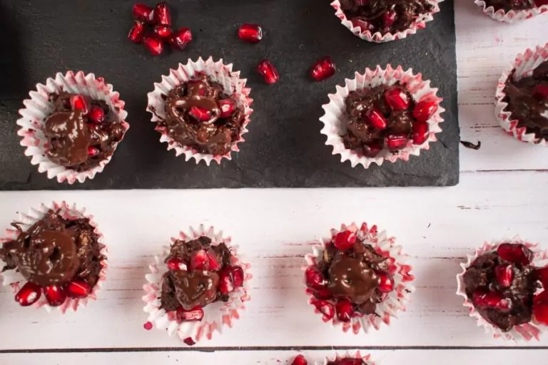 Step 3 - Dark Chocolate Walnut Pomegranate Clusters