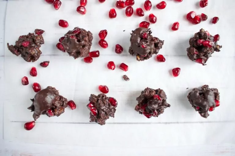 Step 2 - Dark Chocolate Walnut Pomegranate Clusters