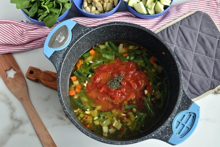 Step 3 - Gnocchi Vegetable Soup with Pesto and Parmesan