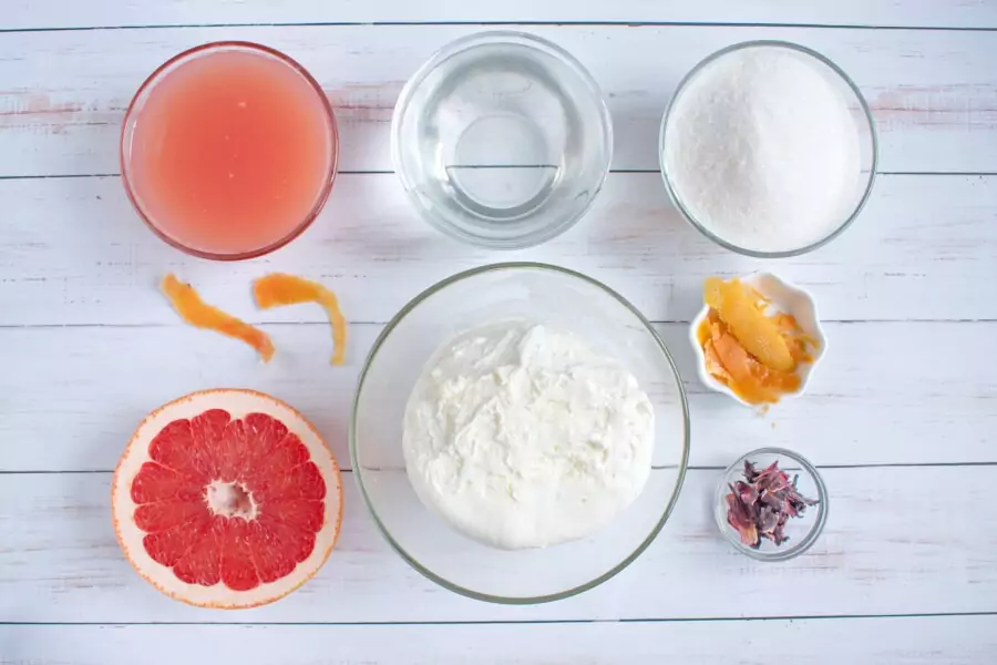 Ingredients for Grapefruit Creamsicles