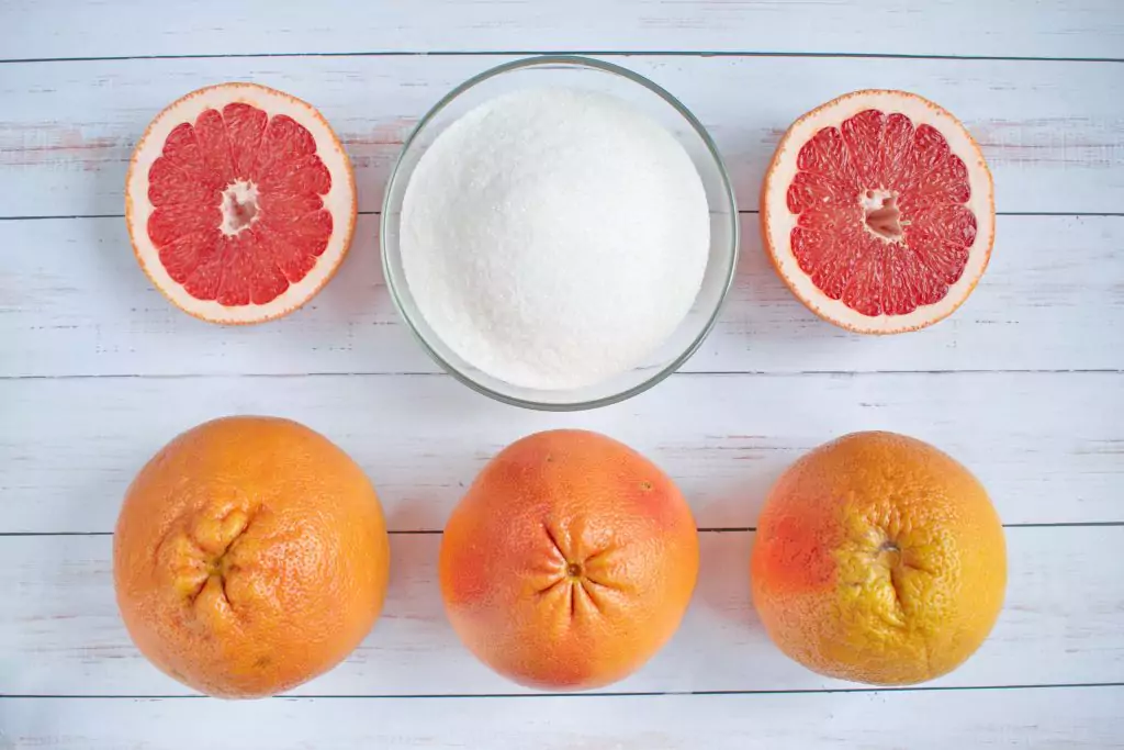 Ingredients for Grapefruit Marmalade