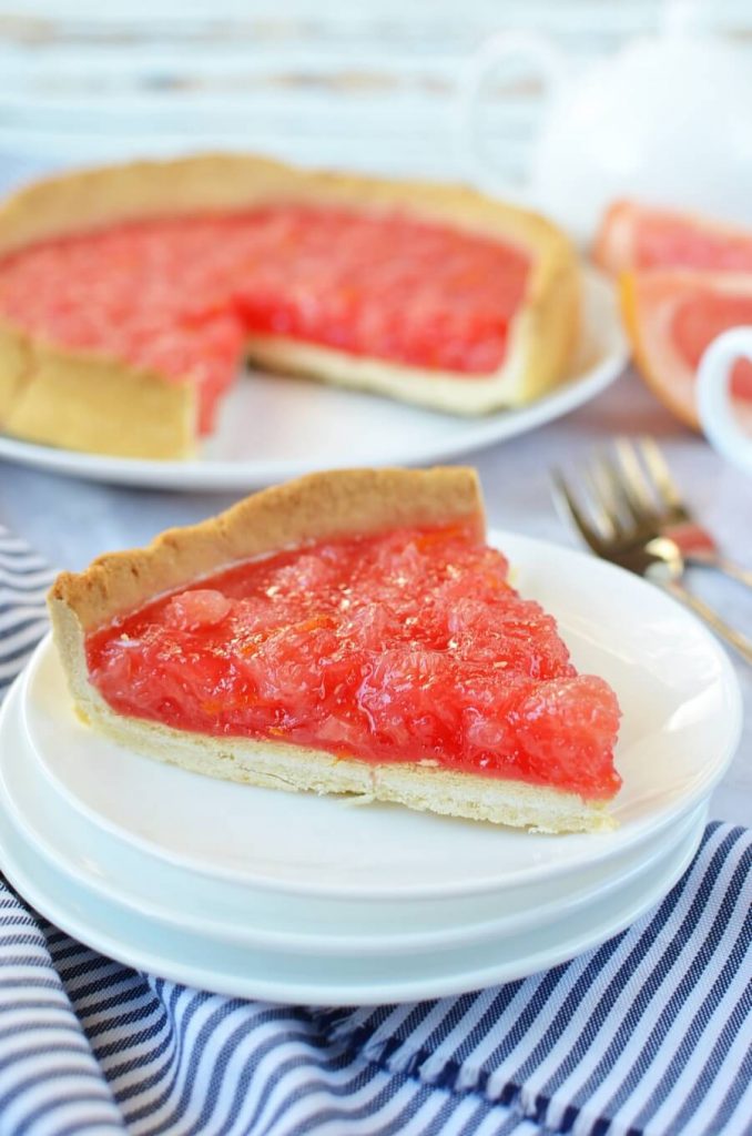 Fruity and Tangy, Pink Grapefruit Pie