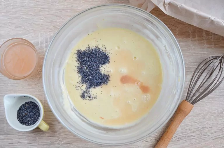 Step 6 - Grapefruit–Poppy Seed Loaf Cake with Yogurt Glaze