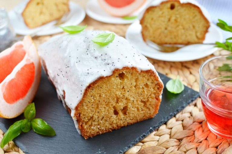 GrapefruitPoppy Seed Loaf Cake with Yogurt Glaze Recipe Cook.me Recipes