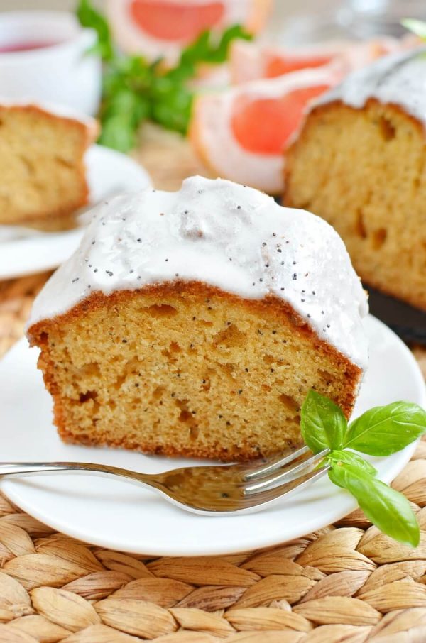GrapefruitPoppy Seed Loaf Cake with Yogurt Glaze Recipe Cook.me Recipes