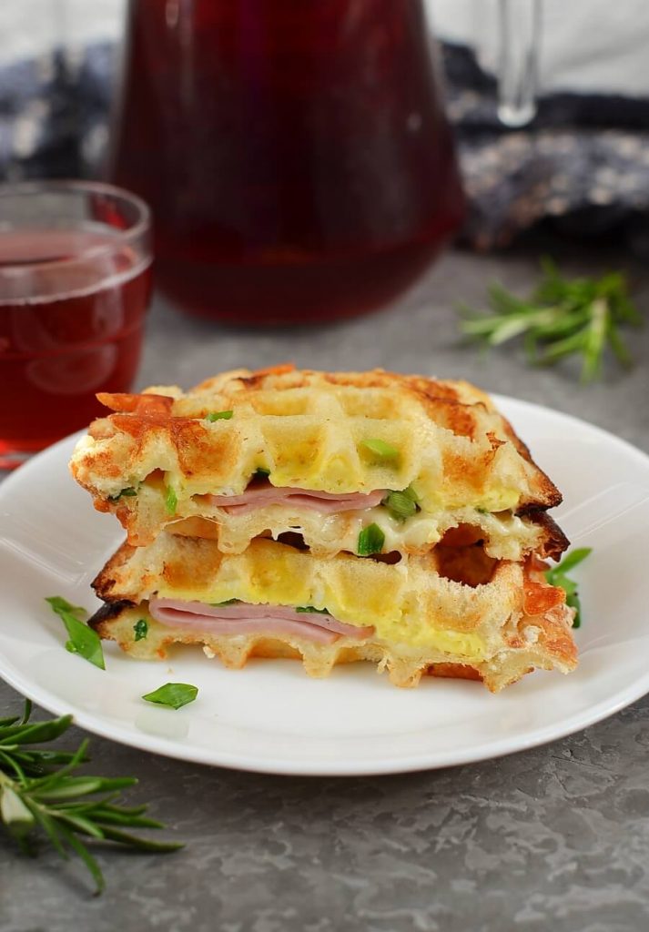 Ham & Cheese Panini Waffle