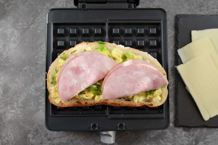 Step 5 - Ham & Cheese Panini Waffle
