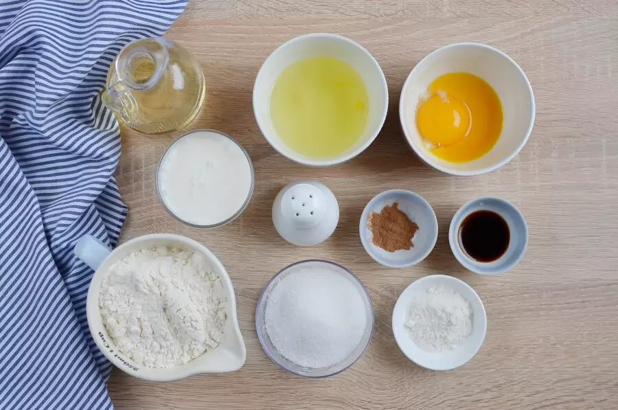 Ingredients for Homemade Belgian Waffles