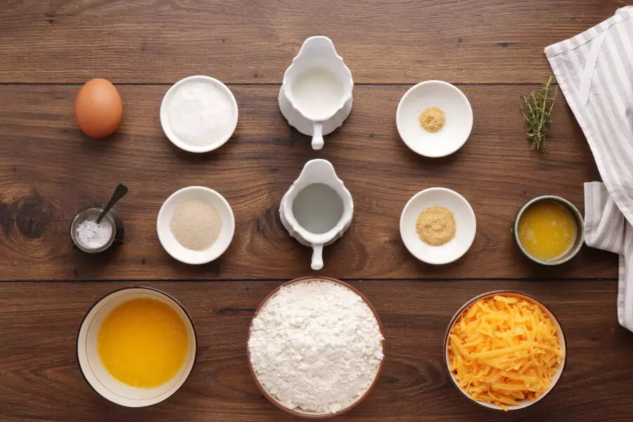 Ingredients for Homemade Cheese Bread