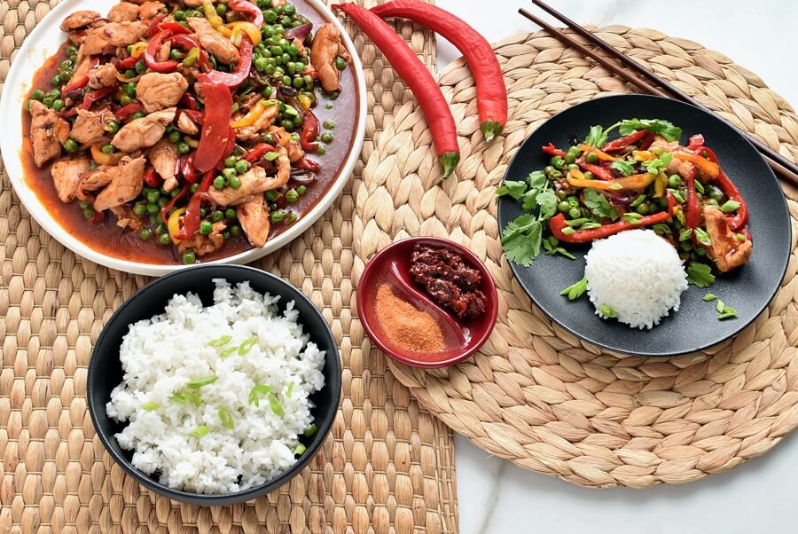 Honey Sriracha Chicken Stir Fry