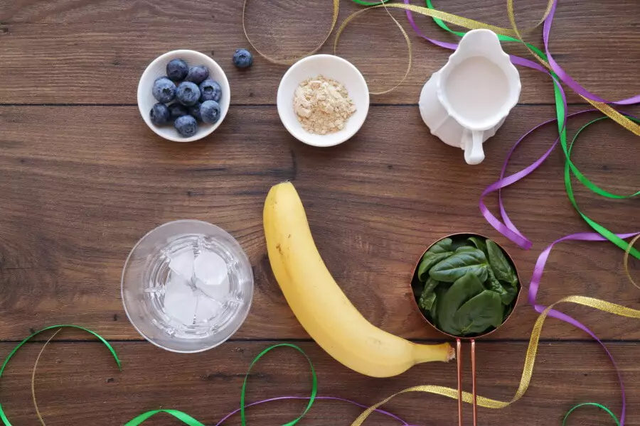 Ingredients for Mardi Gras Smoothie