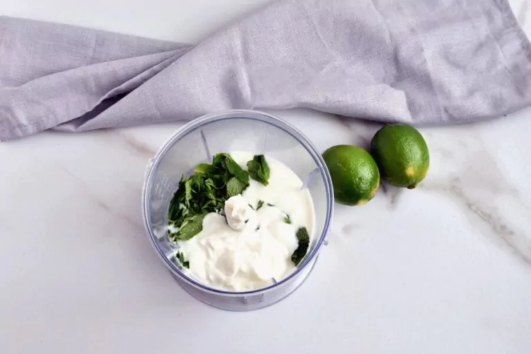 Step 1 - Mint Yogurt and Sprout Cabbage Cups