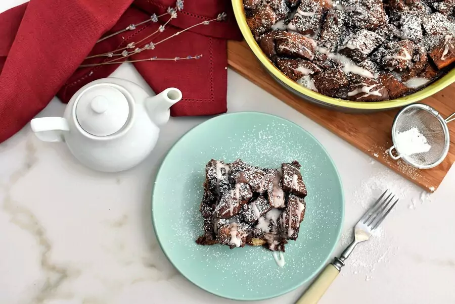Moon Rock Bread Pudding