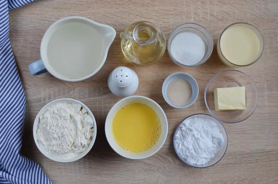 Ingredients for New Orleans Beignets