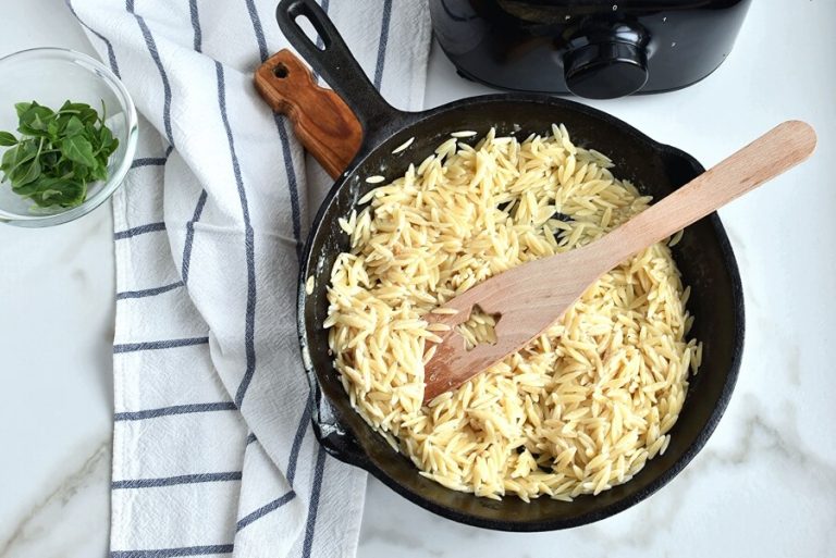 Step 8 - Orzo with Creamy Sun-Dried Tomato Basil Sauce