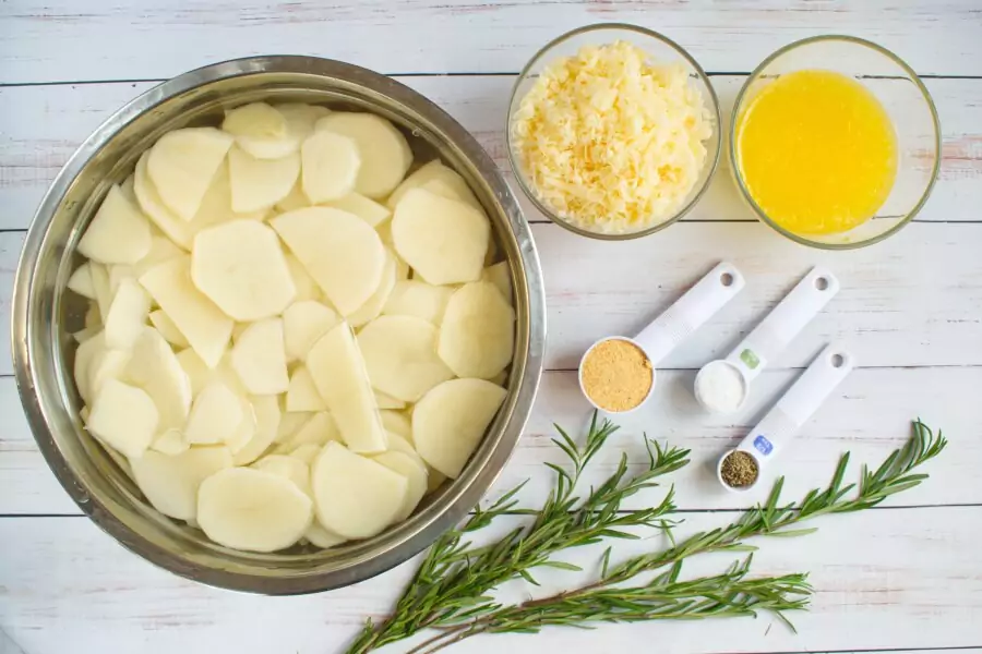 Ingredients for Parmesan Potato Casserole