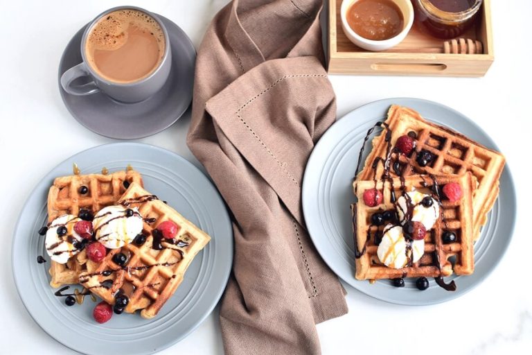 Step 7 - Peanut Butter and Banana Waffles