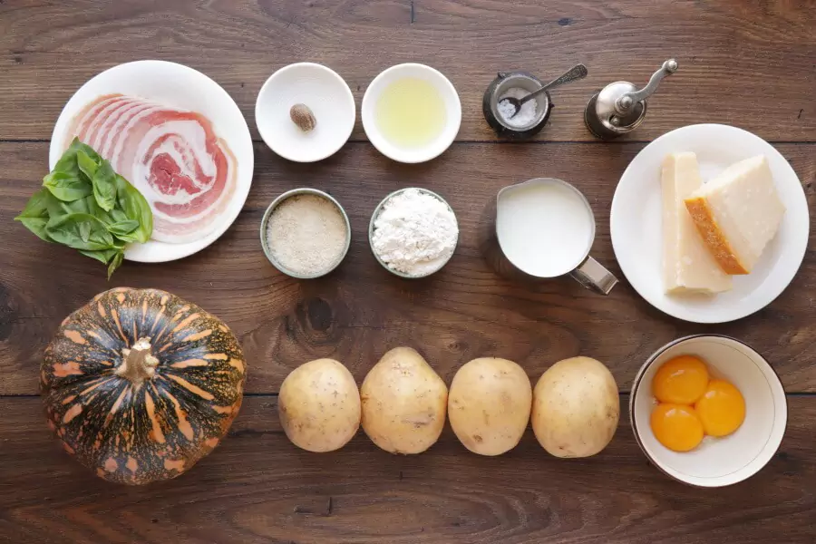 Ingredients for Pumpkin Potato Gnocchi
