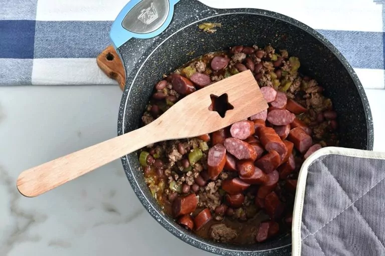 Step 4 - Red Beans and Rice with Ground Beef