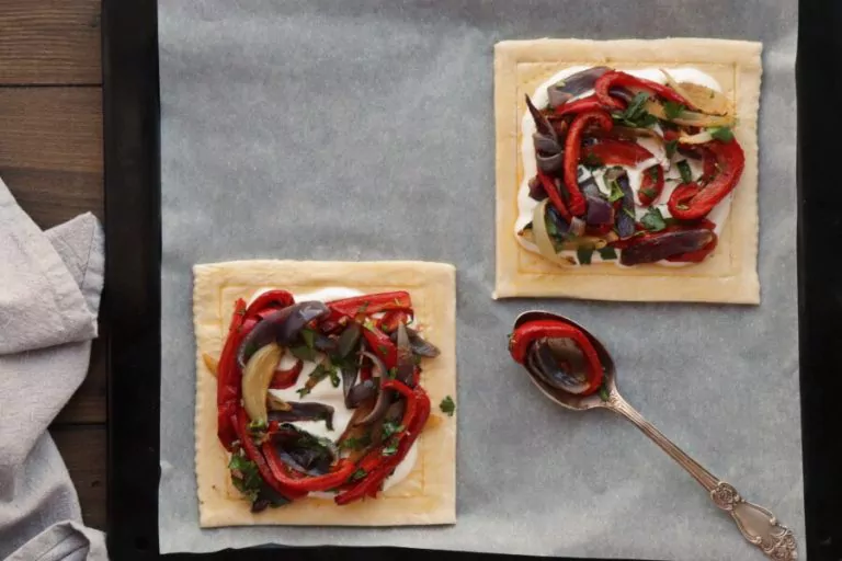 Step 11 - Red Pepper and Baked Egg Galettes