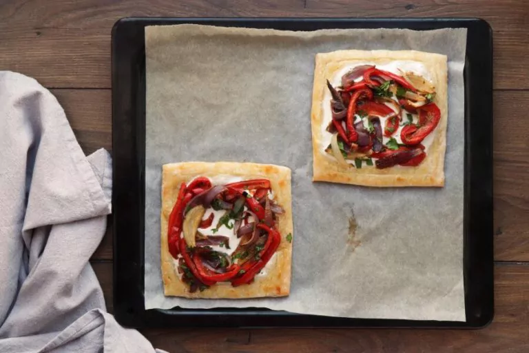 Step 12 - Red Pepper and Baked Egg Galettes