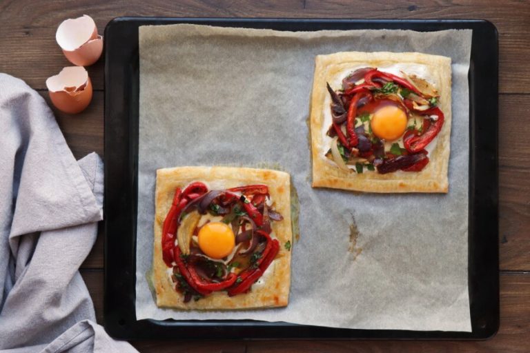 Step 13 - Red Pepper and Baked Egg Galettes