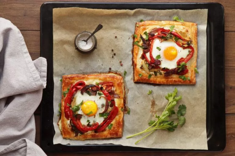 Step 15 - Red Pepper and Baked Egg Galettes