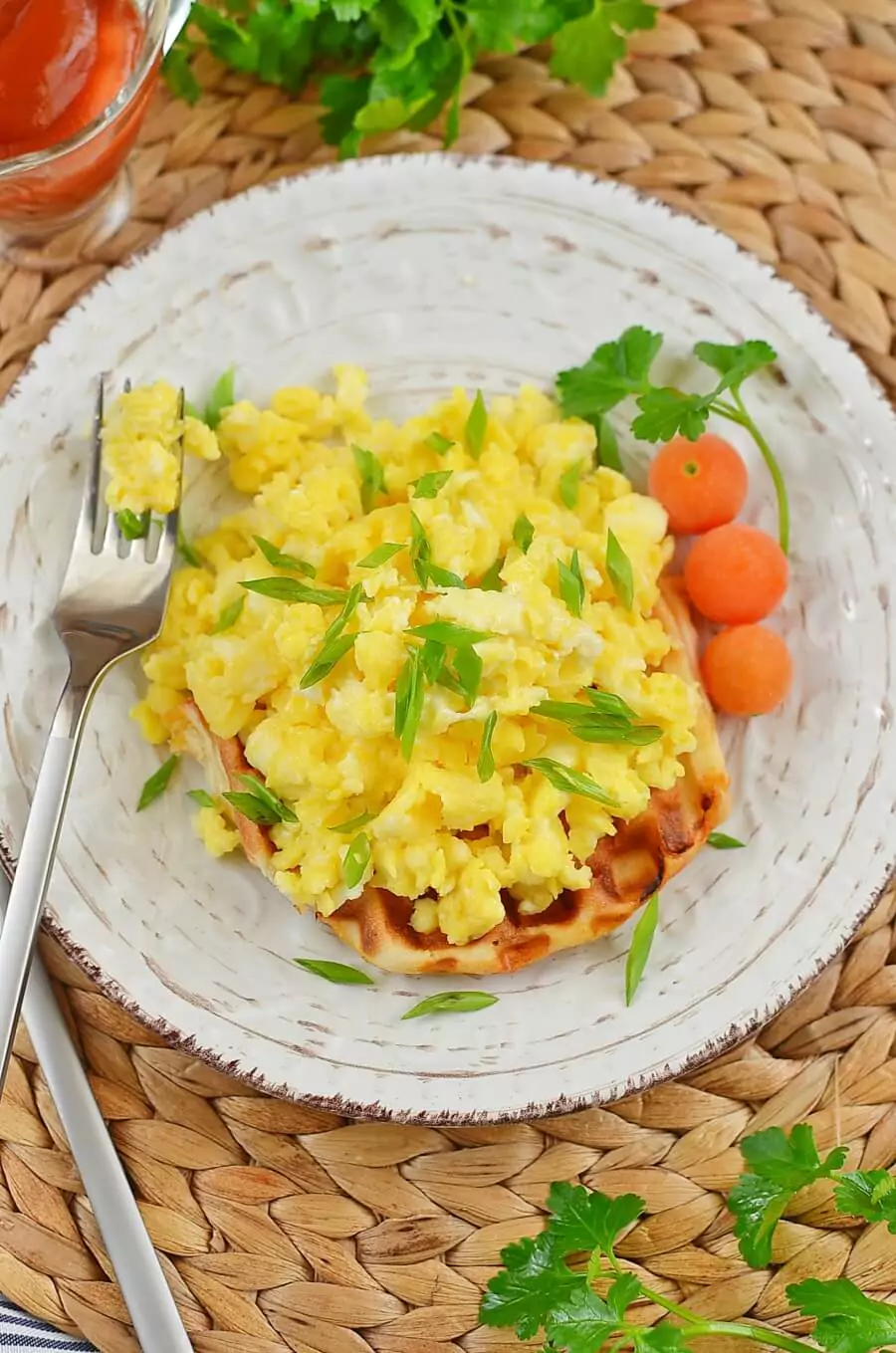 Scrambled Eggs With Queso Fresco