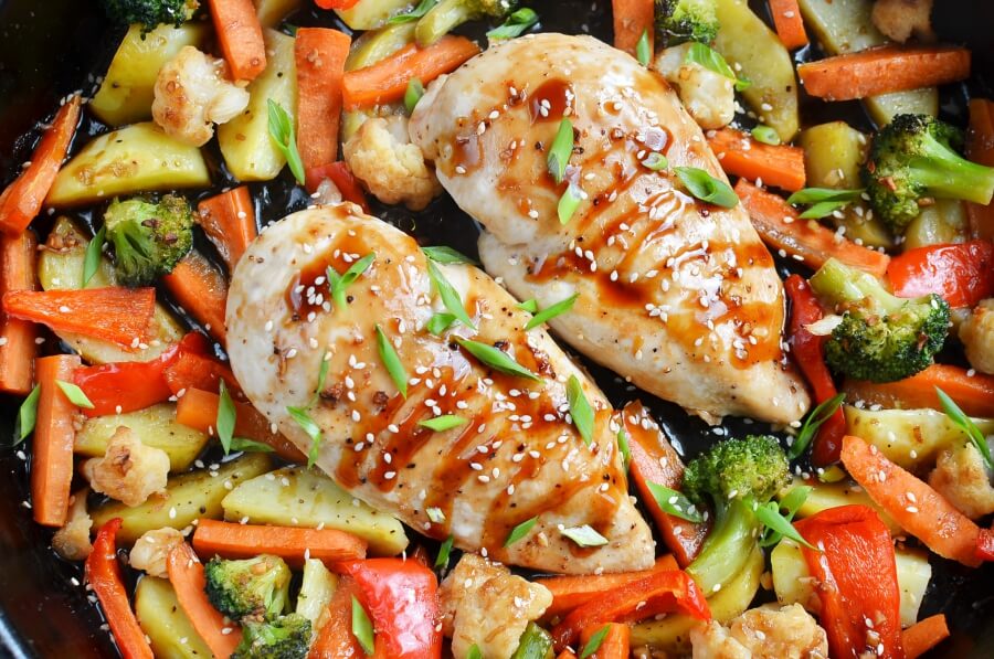 Sheet Pan Hoisin Chicken Recipe-How To Make Sheet Pan Hoisin Chicken-Delicious Sheet Pan Hoisin Chicken