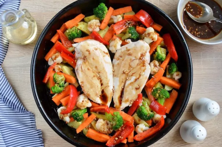 Step 6 - Sheet Pan Hoisin Chicken