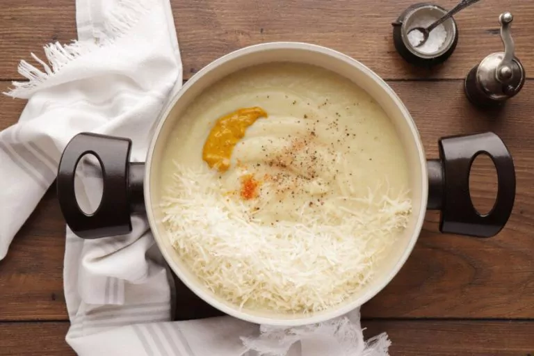 Step 6 - Cauliflower Soup with Frizzled Leeks and Capers