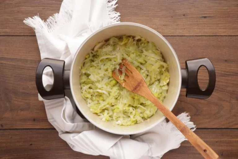 Step 1 - Cauliflower Soup with Frizzled Leeks and Capers