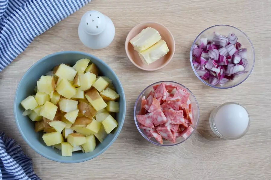 Ingredients for Spanish Chorizo Hash