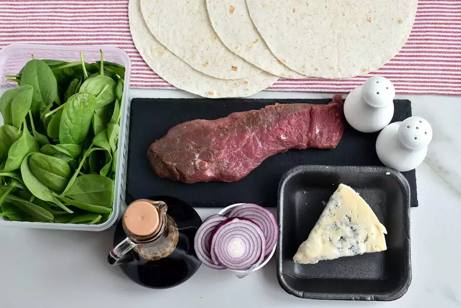 Ingredients for Steak Bistro Wraps