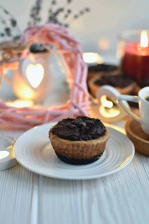 Triple Chocolate Mini Cheesecakes