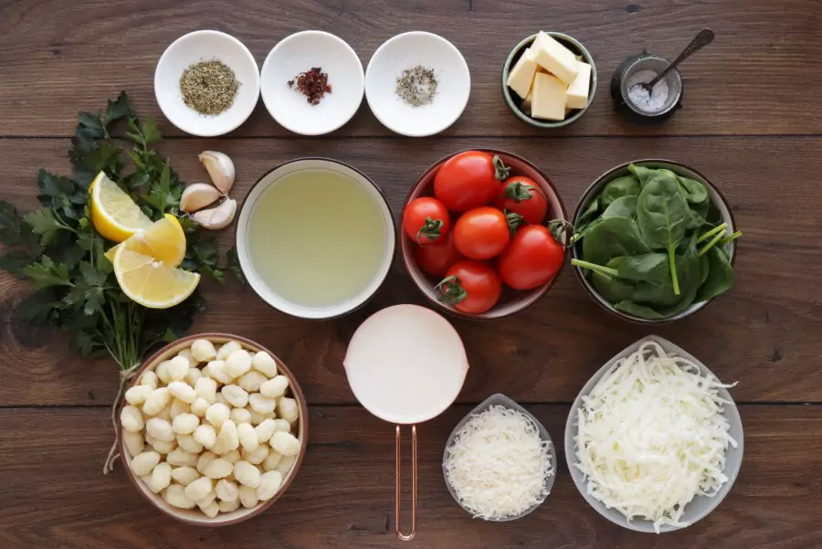 Ingredients for Tuscan Butter Gnocchi