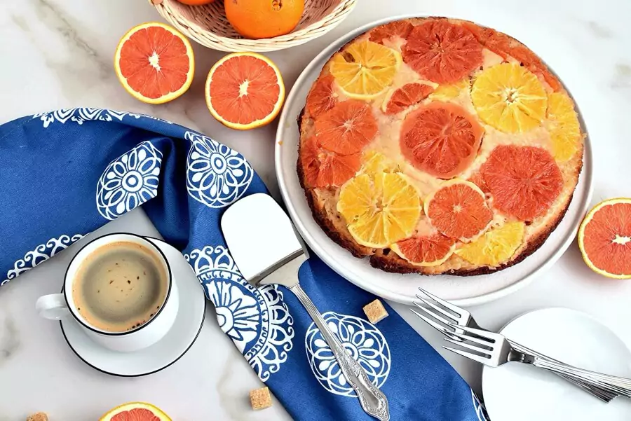 Upside Down Winter Citrus Cake