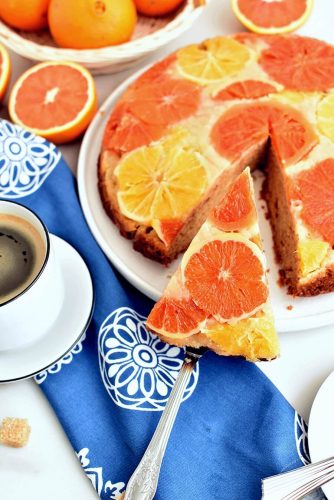 Upside Down Winter Citrus Cake