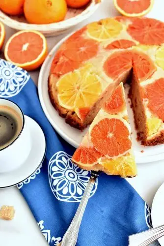 Upside Down Winter Citrus Cake