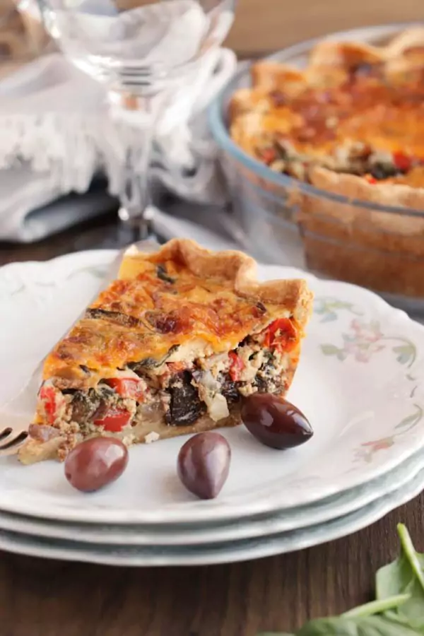 Veggie Mediterranean Quiche