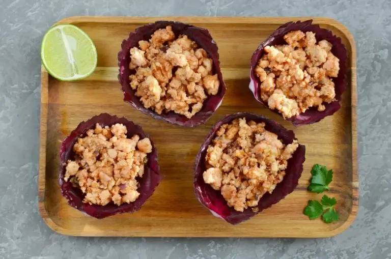 Step 4 - Vietnamese Chicken and Red Cabbage Cups