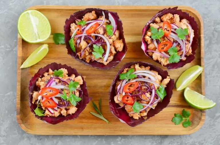 Step 4 - Vietnamese Chicken and Red Cabbage Cups
