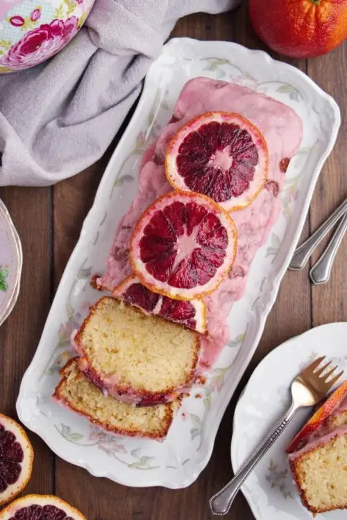 Blood Orange Loaf and Blood Orange Glaze