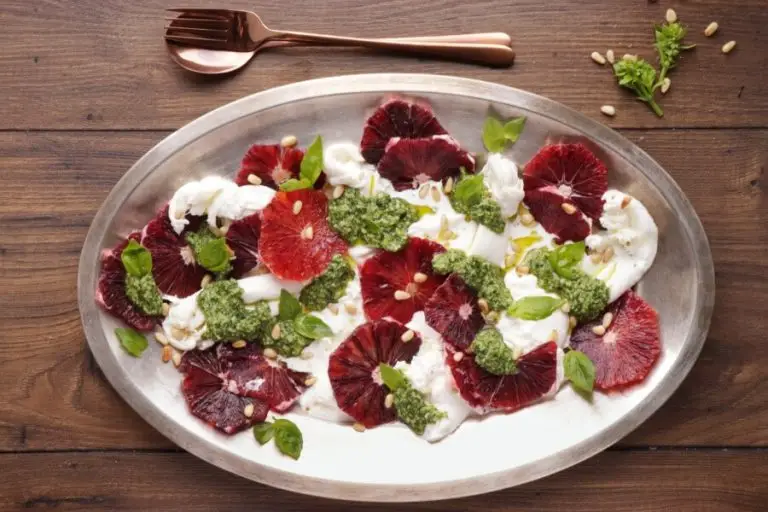 Step 5 - Blood Orange Salad with Burrata and Pesto