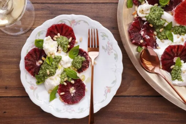 Step 6 - Blood Orange Salad with Burrata and Pesto